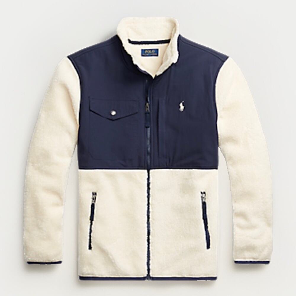 RALPH LAUREN Sherpa Fleece Hybrid Performance Jacket Size Medium 3806/8